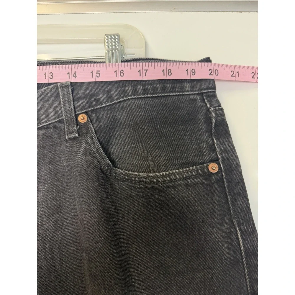 Vintage Levi's 501 Jeans Mens 40x30 Straight Black Denim Button Fly Grunge Y2K